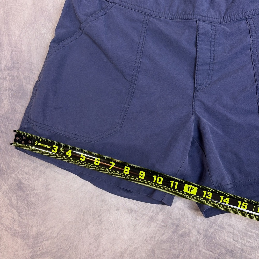 Columbia Womens Navy Blue Hiking Shorts Elastic Waist Stretch Size M Regular - Picture 7 of 11